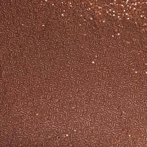 3 Metres - Luxurious Sequins On Net - 55" Wide - (Brown)