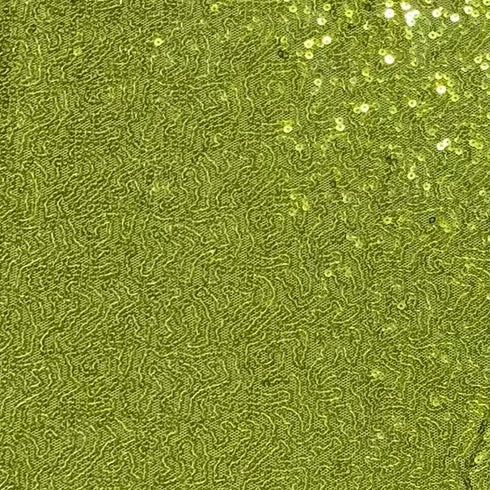 3 Metres - Luxurious Sequins On Net - 55" Wide - (Light Green)