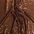 3 Metres - Luxurious Sequins On Net - 55" Wide - (Brown)