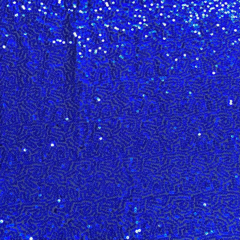 3 Metres - Luxurious Sequins On Net - 55" Wide - (Royal)