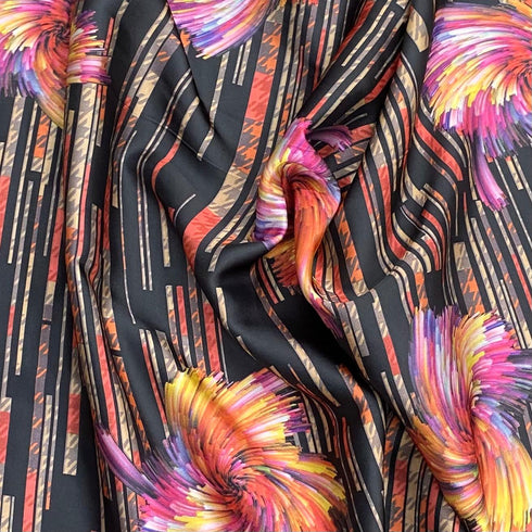 3 Metres Luxury Lounge Wear Printed Satin 55” Wide (Floral)