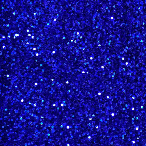 Luxurious Sequins On Velvet- 55" Wide - (Royal)