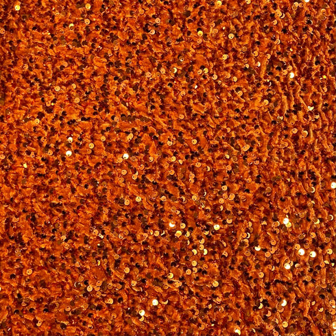 Luxurious Sequins On Velvet- 55" Wide - (Orange)