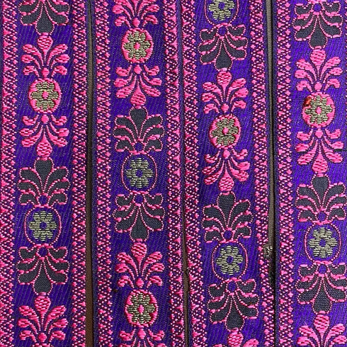 Per Metre, Metallic Trimming, 30mm Wide (Purple)