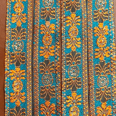 Per Metre, Metallic Trimming, 30mm Wide (Blue)