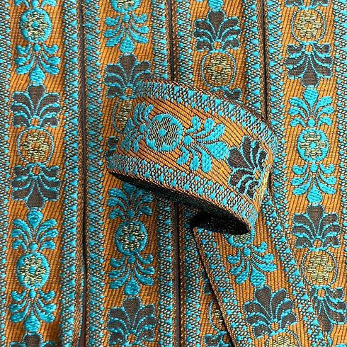 Per Metre, Metallic Trimming, 30mm Wide (Orange)