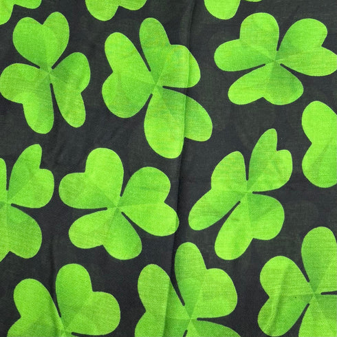 1.8 Metre Super Soft Pashmina Fabric - 37"- (Green & Black Roses)