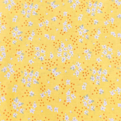 Per Metre Luxury Dressmaking 100% Digital Printed Cotton Lawn- 55" (Sun)