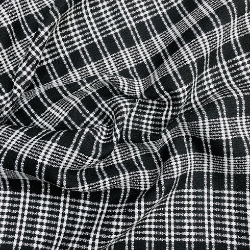 3 Metres Premium Wool Rich Fabric 55" Wide (Chess)