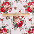 3 Metres Luxury Poly Cotton Blend Sheeting 90"  (Red Floral)