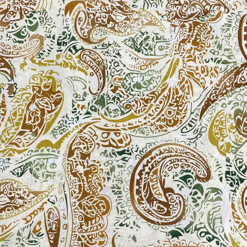 3 Metres, Printed Summer Dressmaking Viscose Fabric - 55" Wide (Begonia)