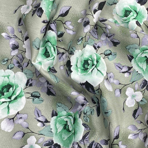 3 Metres, Printed Summer Dressmaking Viscose Fabric - 55" Wide (Stock)