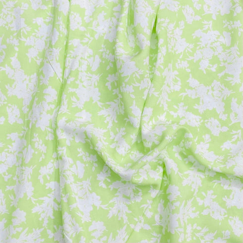 3 Metres, Printed Summer Dressmaking Viscose Fabric - 55" Wide (Chrysanthemum)