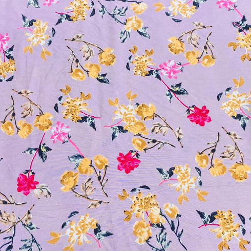 3 Metres, Printed Summer Dressmaking Viscose Fabric - 55" Wide (Baby)