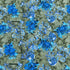 3 Metres, Printed Summer Dressmaking Viscose Fabric - 55" Wide (Green & Blue)