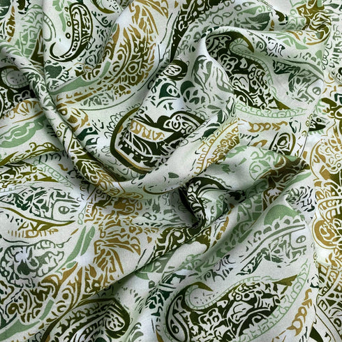 3 Metres, Printed Summer Dressmaking Viscose Fabric - 55" Wide (Autumn)