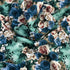 3 Metres, Printed Summer Dressmaking Viscose Fabric - 55" Wide (Turquoise & Navy)