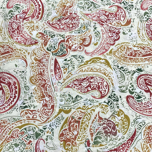3 Metres, Printed Summer Dressmaking Viscose Fabric - 55" Wide (Leaf)