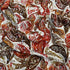 3 Metres, Printed Summer Dressmaking Viscose Fabric - 55" Wide (Red & Beige)
