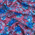 3 Metres, Printed Summer Dressmaking Viscose Fabric - 55" Wide (Purple & Blue)