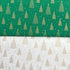 2 Piece Bundle Digitally Printed Gold Foil Christmas 100% Cotton- 45" Wide (Tree Bundle)