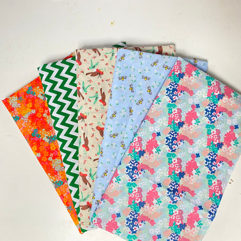 Poly Cotton 100% Cotton Fabric Bundle- 10 or 20 Metres