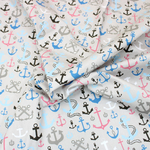 3 Metre Premium Eco-Cotton 45" Wide - Light Grey Anchor
