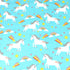 3 Metre Premium Eco-Cotton 45" Wide - Blue Unicorn