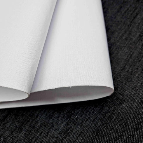 Per Metre Heavyweight Iron-On Buckram Fusible Woven Cotton – Extra Stiff Double Layer Fabric (650 GSM, 90cm Wide)