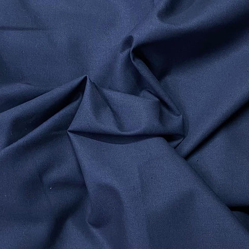 Per Metre Plain Cotton Canvas - 55" Wide (Navy)