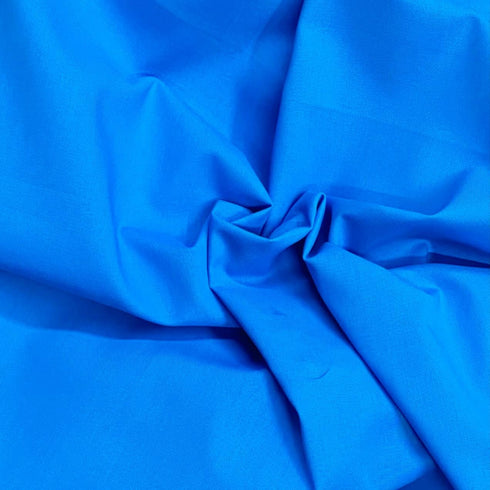 Per Metre Luxury 100% Pure Cotton Fabric – 63" Wide- (Aqua)