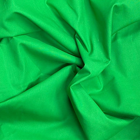 Per Metre Luxury 100% Pure Cotton Fabric – 63" Wide- (Green)