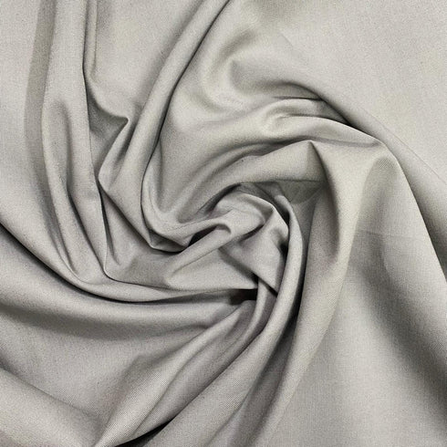 Per Metre Luxury 100% Pure Cotton Fabric – 63" Wide- (Grey)