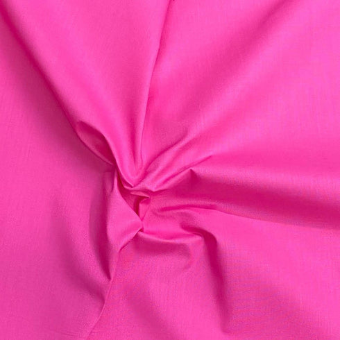 Per Metre Luxury 100% Pure Cotton Fabric – 63" Wide- (Pink)
