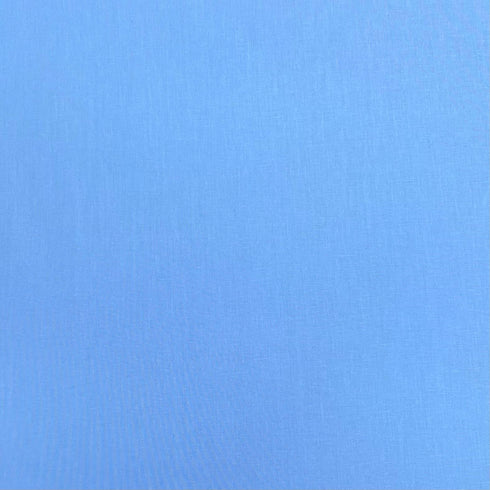 Per Metre Luxury 100% Pure Cotton Fabric – 63" Wide- (Sky)