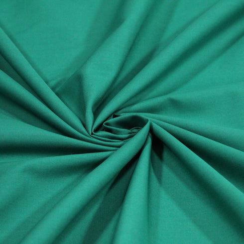 Premium Plain Polycotton Fabric, 60° Washable, 45"- 20 Colours Available