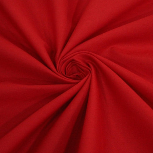 Premium Plain Polycotton Fabric, 60° Washable, 45"- 20 Colours Available