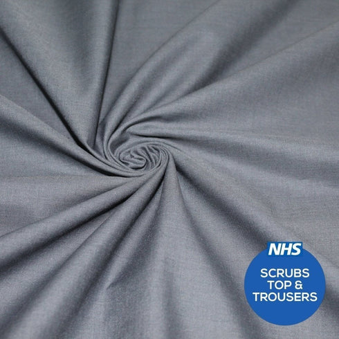 Premium Plain Polycotton Fabric, 60° Washable, 45"- 20 Colours Available