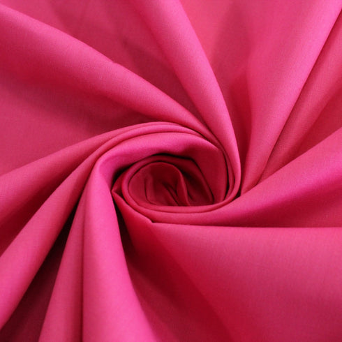 Premium Plain Polycotton Fabric, 60° Washable, 45"- 20 Colours Available