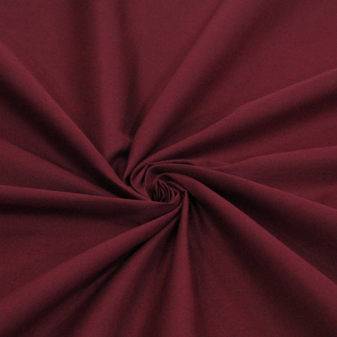 Premium Plain Polycotton Fabric, 60° Washable, 45"- 20 Colours Available