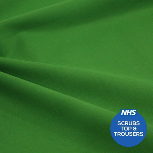 Premium Plain Polycotton Fabric, 60° Washable, 45"- 20 Colours Available