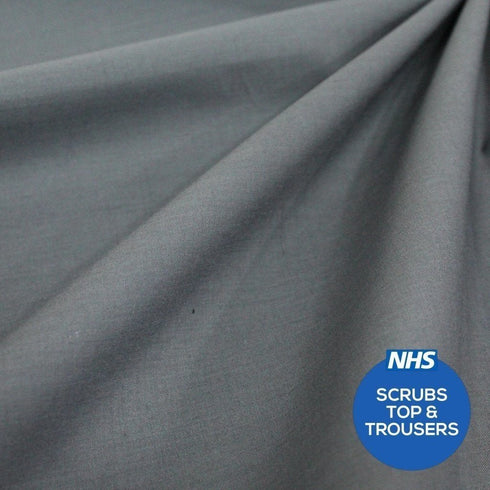 Premium Plain Polycotton Fabric, 60° Washable, 45"- 20 Colours Available