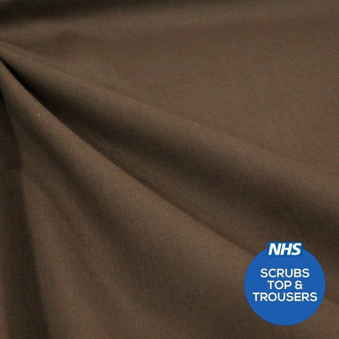 Premium Plain Polycotton Fabric, 60° Washable, 45"- 20 Colours Available