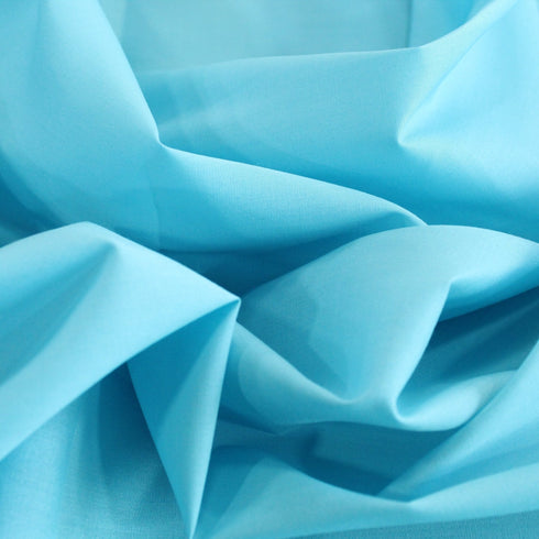 Premium Plain Polycotton Fabric, 60° Washable, 45"- 20 Colours Available