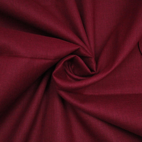 Soft Cotton Muslin - Maroon (Colour: 82) 44" Wide