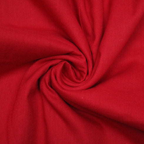 Soft Cotton Muslin - Red (Colour: 80) 44" Wide