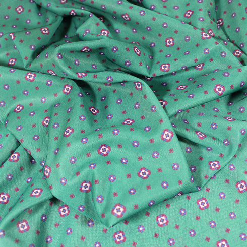3 Metre Soft Printed Mesh - 55" Wide - Green