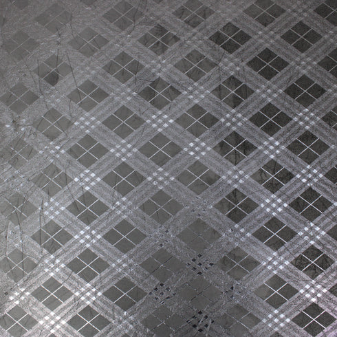 3 Metres Paste Printed Suede fabric - 55" Wide - Black