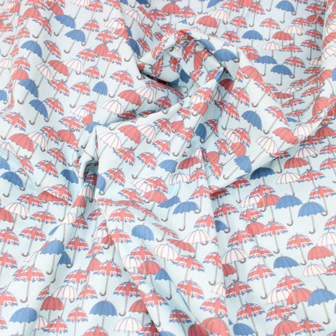 Sold Per Metre Digital Print 100% Cotton- 44" Wide- Umbrella Print