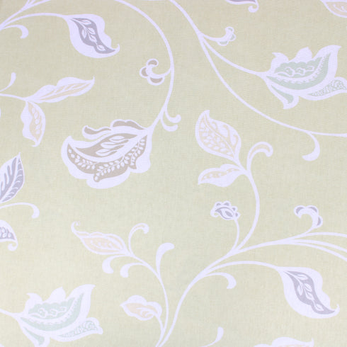 3 Metres Soft Floral Terry Jersey - 55" Wide - Mustard